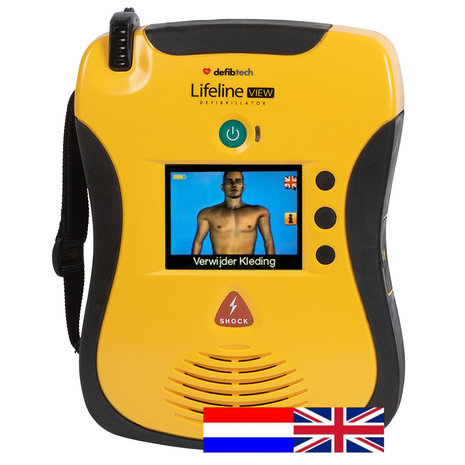 Defibtech Lifeline VIEW AED DUAL halfautomaat (NE/EN) tweetalig toestel