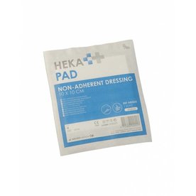 HEKA pad niet-verklevend wondkompres steriel 10x10cm