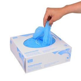 Verpleegkundige caps blauw dispenser 100 stuks