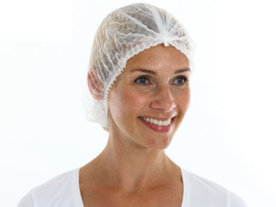 Baret nonwoven wit 54cm 14gr/m2 100 stuks